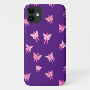Brustkrebsbewusstsein rosa Schleife Schmetterling Case-Mate iPhone Hülle