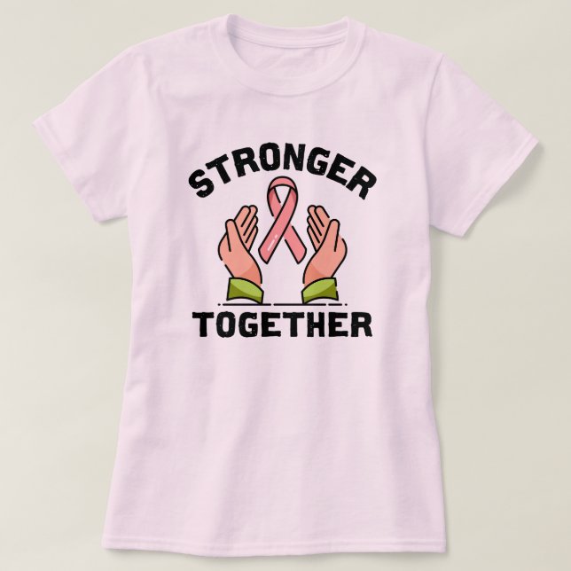 Brustkrebsbewusstsein T-Shirt (Design vorne)