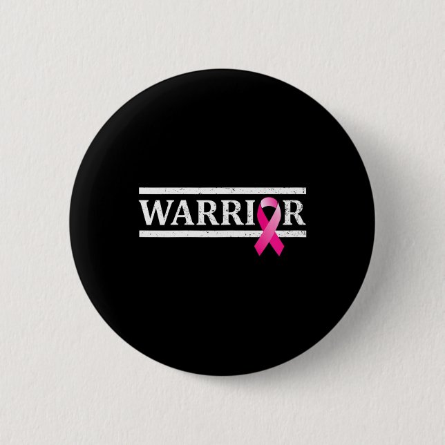 Brustkrebserkrankung Button (Vorderseite)