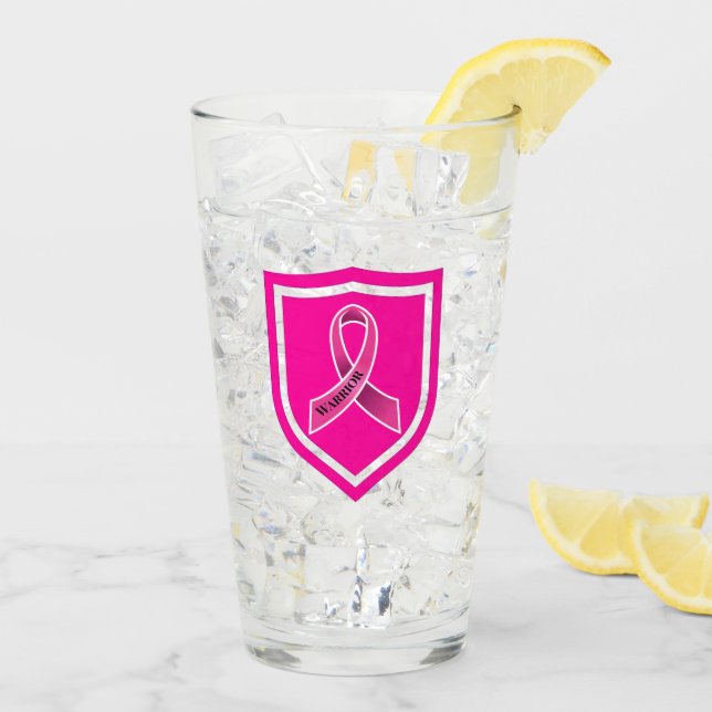 Brustkrebserkrankung Glas (Rückseite Ice)