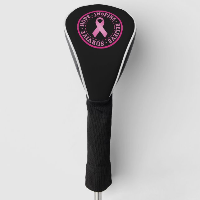 Brustkrebserkrankung Golf Headcover (Vorderseite)