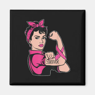 Brustkrebserkrankung Im Oktober rosa Bewusstsein W Magnet