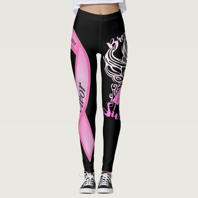 Brustkrebserkrankung Leggings (Vorderseite)