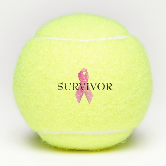 Brustkrebserkrankung rosa Schleimhaut Tennisbälle (Vorderseite)
