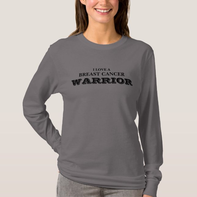BRUSTKREBSKRIEGERIN T-Shirt (Vorderseite)