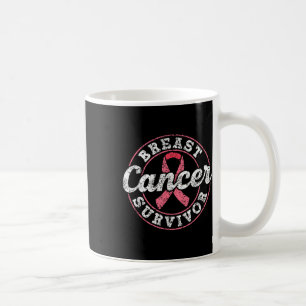 Brustkrebsüberleben Rosa Bewusstseinsbildung bekäm Kaffeetasse