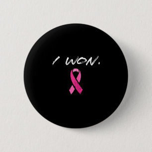Brustkrebsüberlebende gewann rosa Band Aufklärungs Button