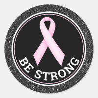 Brustkrebsüberlebende – Sei stark, rosa Band
