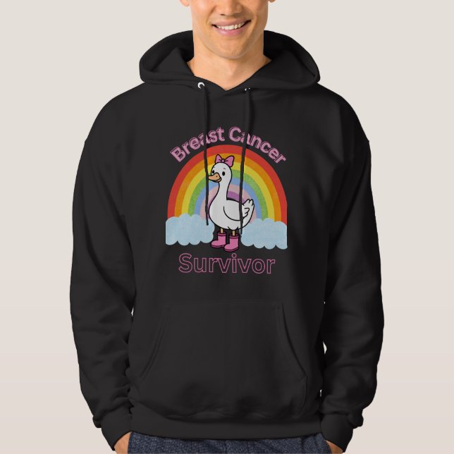 Brustkrebsüberlebender Hoodie (Vorderseite)