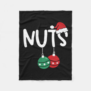 Brustnuten Matching Chestnut Weihnachten Coupl Fleecedecke