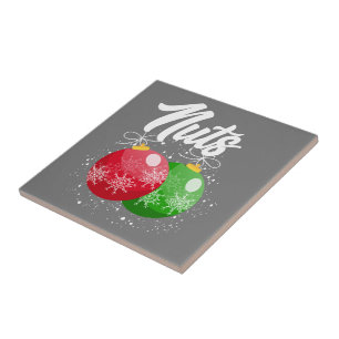 Brustnuten Weihnachten Matching Couple Kastanien Fliese