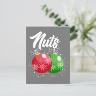 Brustnuten Weihnachten Matching Couple Kastanien Postkarte