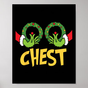 Brustnuten Weihnachtsspass Matching Couple Chest N Poster
