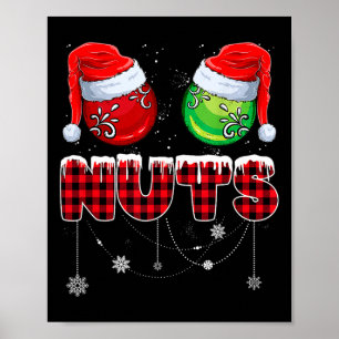 Brustnuts Matching Chestnüsse Funny Christmas Coup Poster