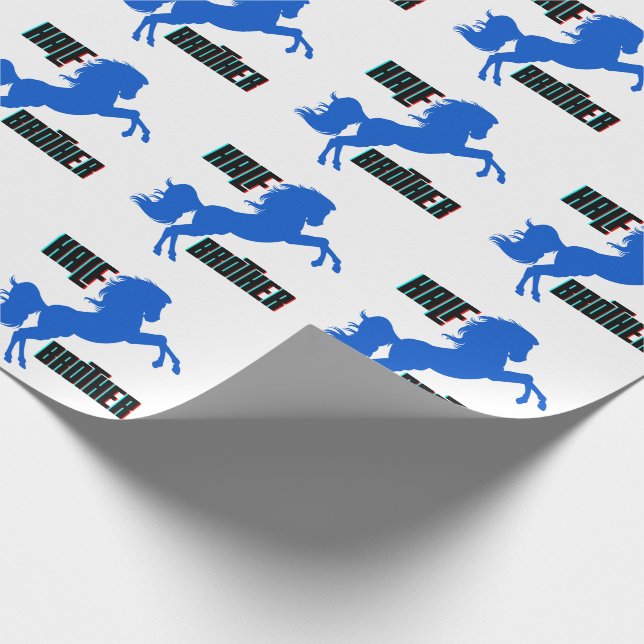 Brustpferdehaltung Geschenkpapier (Ecke)