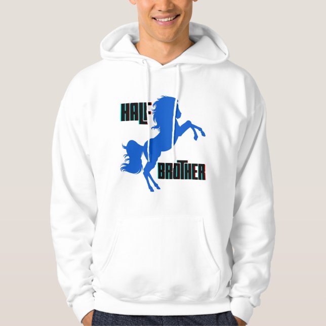 Brustpferdehaltung Hoodie (Vorderseite)