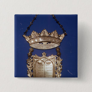 Brustplatte oder Schild für Torah Rolle Button