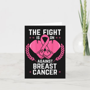 Brustwarnung Krebs Chemotherapie Aware Boxing Karte
