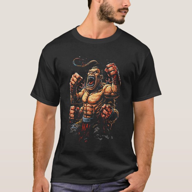 Brutal Beast Fighter (Goro Style) T-Shirt (Vorderseite)