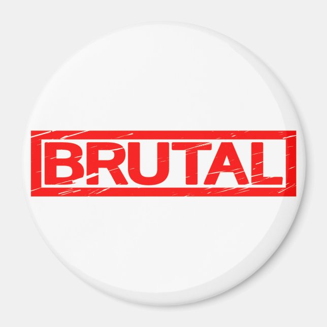 Brutal Briefmarke Magnet (Vorne)