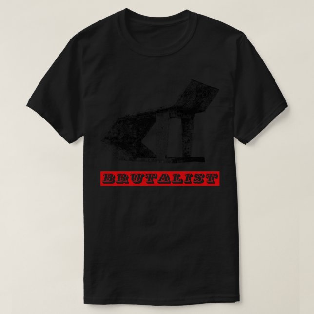 Brutalist Architektur Brutalismus Sowjetbushaltest T-Shirt (Design vorne)