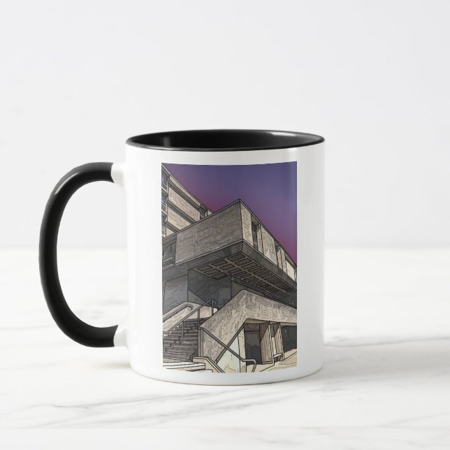 Brutalist Biochemie auf einer Tasse (Links)