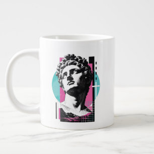 Brutalist Retro Jesus Griechische Statue Kolosser Jumbo-Tasse