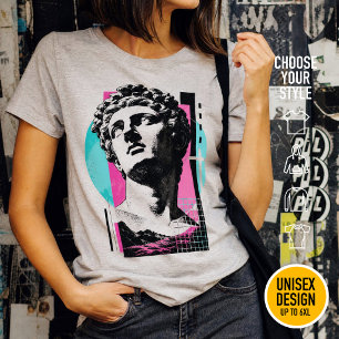 Brutalist Retro Jesus Griechische Statue Kolosser T-Shirt