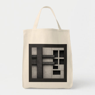 Brutalistische Architektur Design Fine Art Kubismu Tragetasche