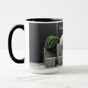 Brutalistische Botanik Moderne Betonblätter Tasse