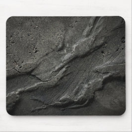 Brutalistische dunkle Vulkanasche Mousepad