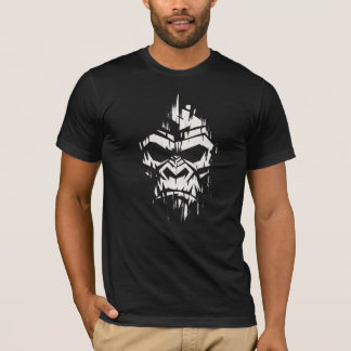 Brutalistischer geometrischer Totenkopf-Grafik - G T-Shirt