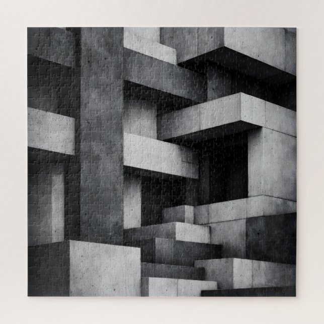 Brutalistisches Penthouse-Design monochromes Inter (Vertikal)