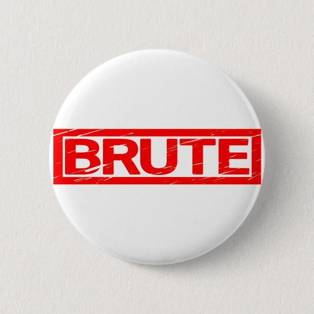 Brute Briefmarke Button (Vorderseite)