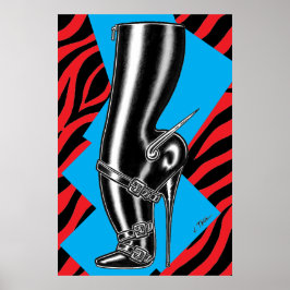 Brutes in Boots™/Spike Heel/Rot/Blau Poster