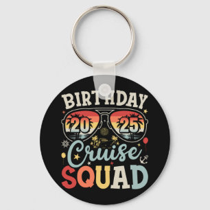 Bruthday Cruise Squad 2025 Family Matching Circle Schlüsselanhänger