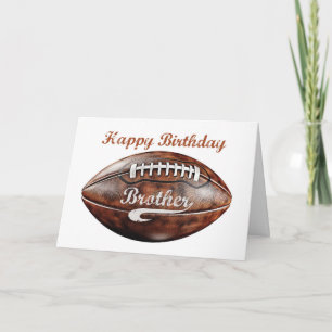 Bruther Birthday Grunge Große Fußball für Sport Karte
