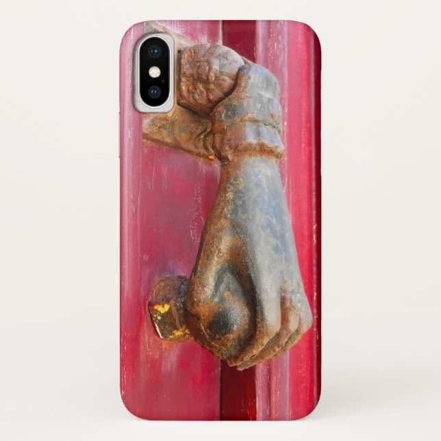 "BRUTTÜR-TÜR-KNOCKER-ROTE TÜR" Case-Mate iPhone HÜLLE (Rückseite)