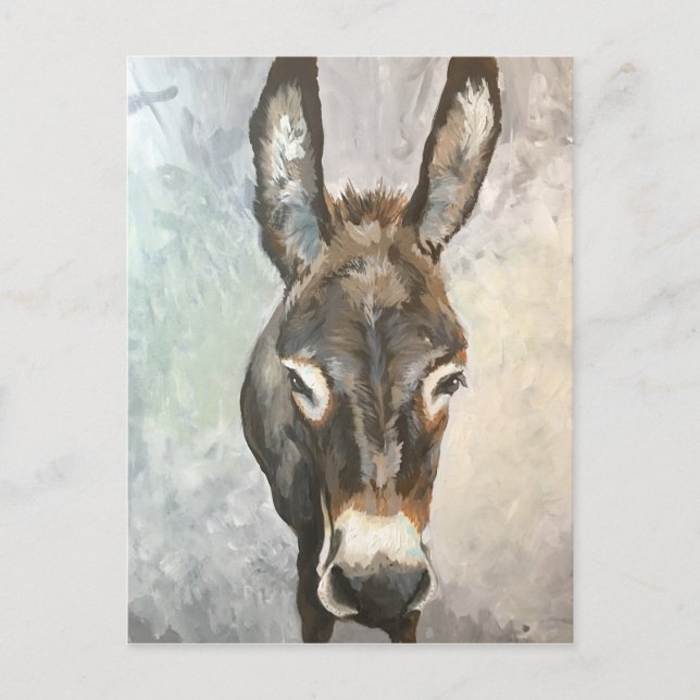Brutus Miniature Donkey Post Card Postkarte (Vorderseite)
