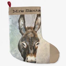 Brutus-Miniaturesel-WeihnachtsStrumpf Großer Weihnachtsstrumpf