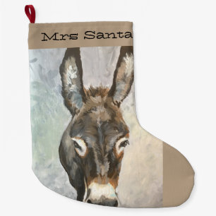 Brutus-Miniaturesel-WeihnachtsStrumpf Großer Weihnachtsstrumpf