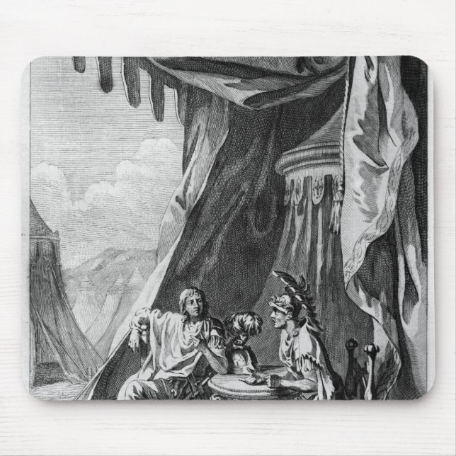 Brutus und Cassius im Zelt des Brutuss Mousepad (Vorne)