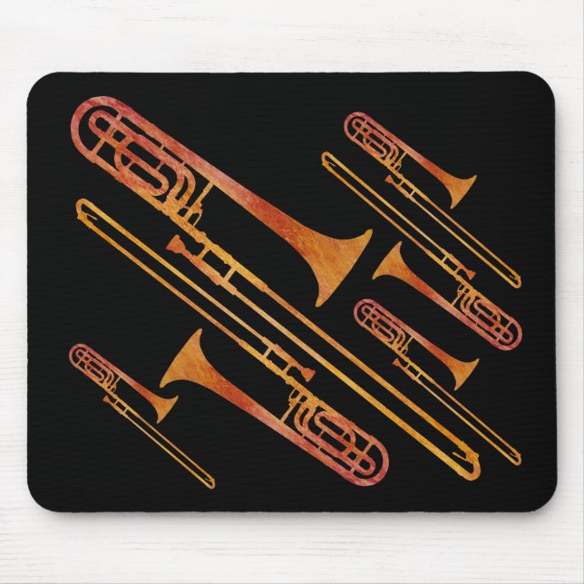 Brutzelnde Trombones Mousepad (Vorne)