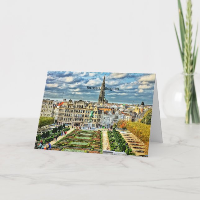Bruxelles, Belgique Carte de voeux pliée (Devant)
