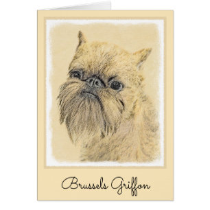 Bruxelles Griffon Peinture - Cute Original Chien A