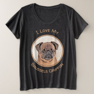 Bruxelles Griffon Smooth Painting Original Chien A