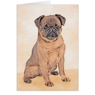 Bruxelles Griffon Smooth Painting Original Chien A