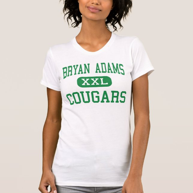 Bryan Adams - Pumas - Highschool - Dallas Texas T-Shirt (Vorderseite)