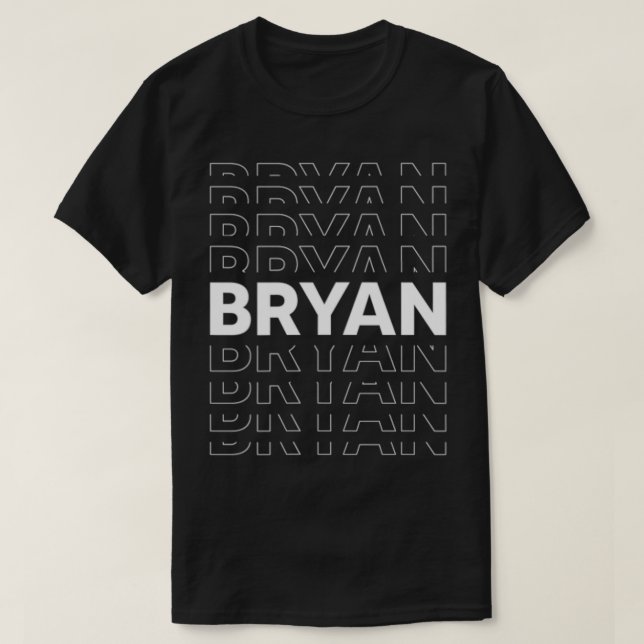 Bryan Funny Personalisiert Vorname Bryan T-Shirt (Design vorne)