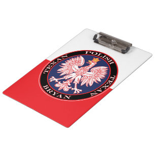 Bryan Round Polish Texan Klemmbrett